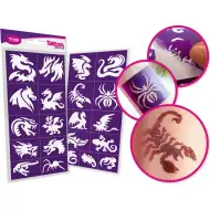 TyToo: Set od 21 šablone za sjajne tetovaže zmajeva i guštera