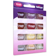 TyToo: Set praha sa šljokicama u toplim bojama 12 x 2,5 ml