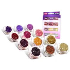 TyToo: Set praha sa šljokicama u toplim bojama 12 x 2,5 ml slika 2