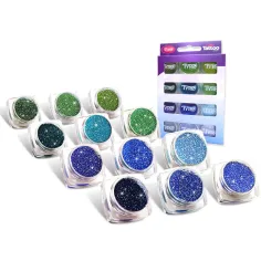 TyToo: Set šljokica hladnih boja 12 x 2,5 ml slika 2