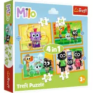 Upoznaj Milu i njezine prijatelje 4u1 puzzle set - Trefl