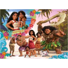 Vaiana 2 u 1, puzzle od 48 dijelova i bojanka 35x25 cm - Lisciani slika 2