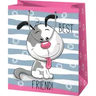 Veliki poklon torba s osmijehom psa 27x14x33cm