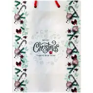 Vrećica za poklone s uzorkom "Sretan Božić" 17,5x22,5x9,5 cm