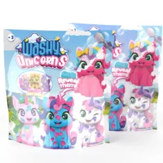 Washy Friends: Color Reveal jednorogi za kupanje – figurica iznenađenja, više vrsta slika 2