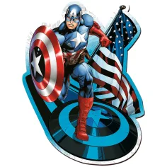 Wood Craft: Marvel - Kapetan Amerika 160 komada premium drvena slagalica - Trefl slika 2
