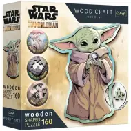 Wood Craft: Star Wars - Mandalorijanac Grogu 160-dijelni premium drveni puzzle - Trefl