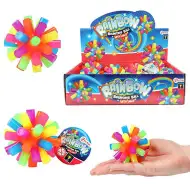 Zabavna svjetleća skakajuća lopta u duginim bojama, 1 komad