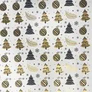 Zlatni ukrasni kugličasti omot papir 200x70 cm