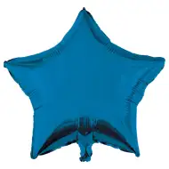 Zvjezdasti balon od folije – plavi 46 cm