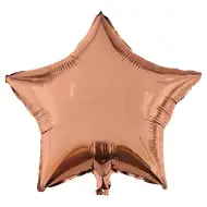 Zvjezdasti balon od folije – rose gold 46cm