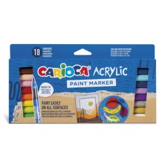Akrilni marker set od 18 kom - Carioca