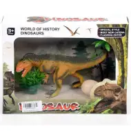 Allosaurus figura sa jajem i biljkama