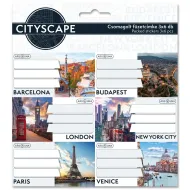 Ars Una: Cityscape pakirani listići za bilježnice 3x6 komada
