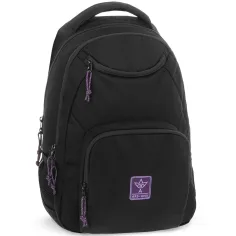 Ars Una: Dječji crno-ljubičasti Cordura školski ruksak AU-6 34x45x26cm