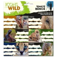 Ars Una: Icons of the Wild pakirane naljepnice za bilježnice 3x6 komada
