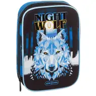 Ars Una: Nightwolf višeslojna sklopiva pernica za olovke 15,5x22,5x4,5 cm