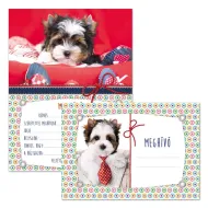 Ars Una: Pozivnice za zabavu s motivom psa s omotnicom, 10 komada