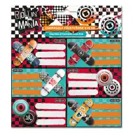 Ars Una: Rollin Mania skateboard uzorak naljepnice za bilježnice 3x6 kom