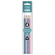 Ars Una: Srebrno lišće set trokutastih grafitnih olovaka HB