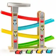 Autocesta sa četiri mala automobila set za igranje - Woodyland