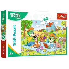 Avanture obitelji Treflik - 60 komada puzzle - Trefl