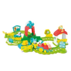 Baby set malih vlakova na farmi sa dodacima slika 2