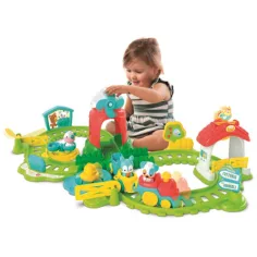 Baby set malih vlakova na farmi sa dodacima slika 3