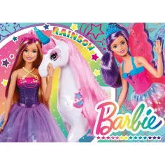 Barbie čarobni svijet 4x48-dijelni maxi podni puzzle 35x25 cm - Lisciani slika 2