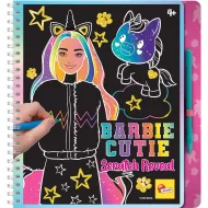 Barbie Cutie komplet za struganje slika, 44 stranice - Lisciani