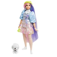 Barbie Extra: Lutka u sjajnoj haljini s ljubimcem - Mattel slika 3