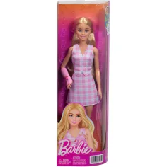 Barbie: Fashionista Prijateljice stylish lutka u gipsu u ružičastoj kariranoj haljini – Mattel
