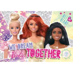 Barbie prijateljice, glitter slagalica od 60 dijelova 50x35cm - Lisciani slika 2