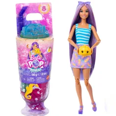 Barbie Reveal mirisni Shaker serija s lutkom ljubičaste kose i morskim konjićem - Mattel