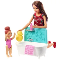 Barbie: Skipper dadilja za kupanje set za igru - Mattel slika 3