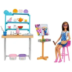 Barbie: Studio igračka sa bebom umjetnicom - Mattel slika 3