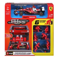 Bburago: F1 trkaći automobil - Ferrari SF-25 Pit / Charles Leclerc 1/43