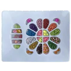 Beads Series: Set za izradu nakita s perlicama, gumicom za kosu i privjeskom s 500+ perlica slika 2