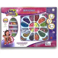 Beads Series: Set za izradu nakita s perlicama, gumicom za kosu i privjeskom s 500+ perlica