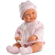 Beba djevojčica u ružičastoj haljini 45cm