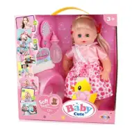 Beba u ružičastoj haljini sa dodacima 35 cm