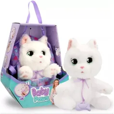 Bébi Mancs interaktivna plush figura – Bijela mačka