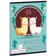 Best Friends Ljama bilježnica na linije 21-32 A/5