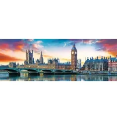 Big Ben i Westminsterska opatija, London panorama puzzle 500 kom - Trefl slika 2