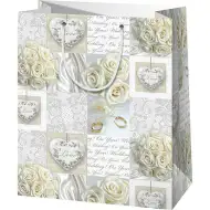 Bijela vjenčana poklon vrećica 114x64x146cm
