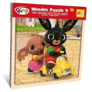 Bing i prijatelji drvena slagalica s okvirom, 9 dijelova - Lisciani