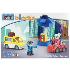 Blocks: građevinska igračka Prometni policajac, set od 17 komada slika 2