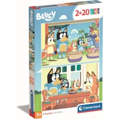 Bluey 2x20kom supercolor puzzle - Clementoni