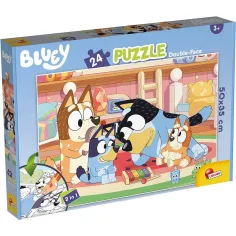 Bluey i prijatelji 2 u 1 24-dijelna puzzle i bojanka 50x35cm - Lisciani