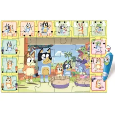 Bluey i prijatelji interaktivni 24-dijelni podni puzzle - Clementoni slika 3